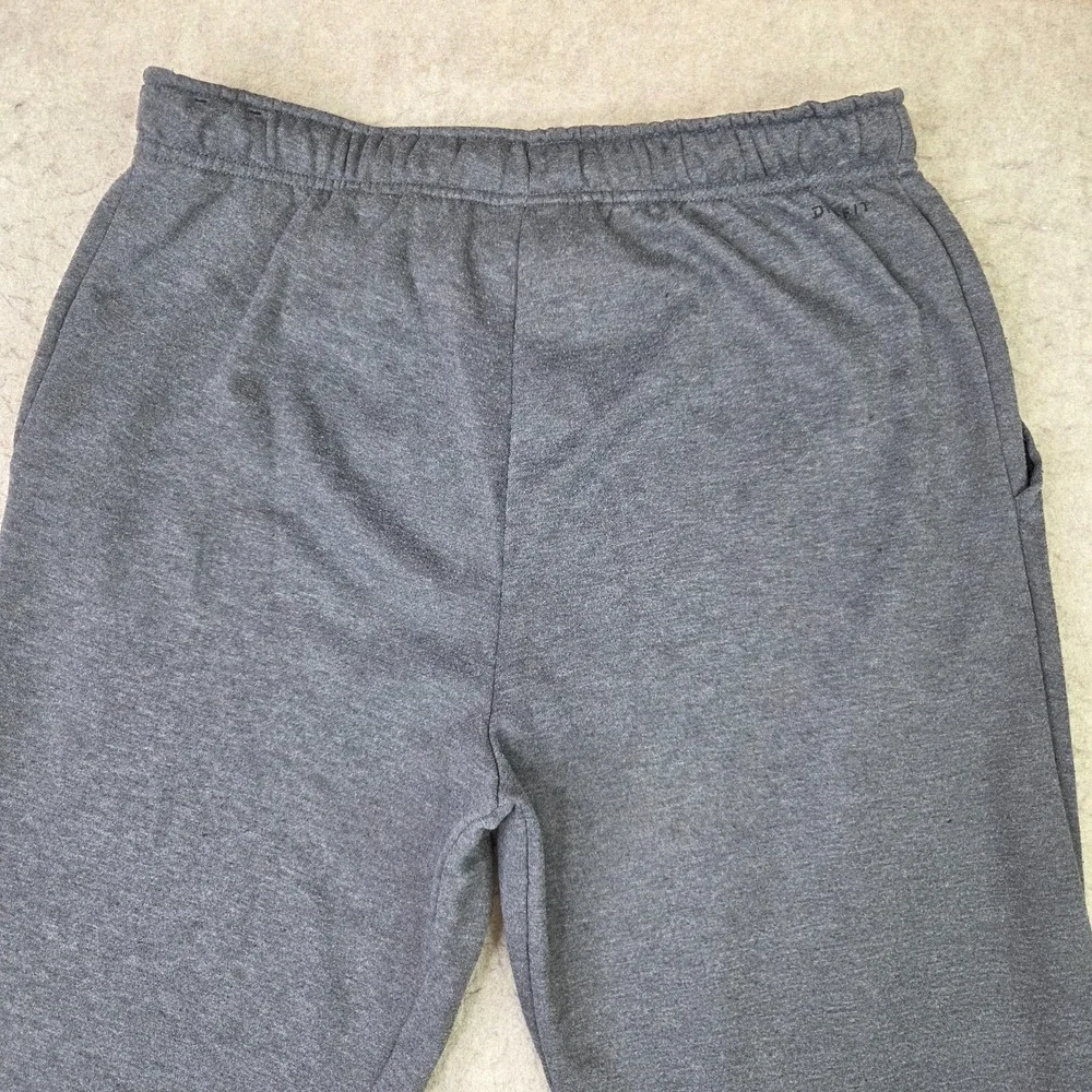 Nike Pants Mens L Gray Dri-Fit Fleece Tapered Joggers Sweatpants 860369-071